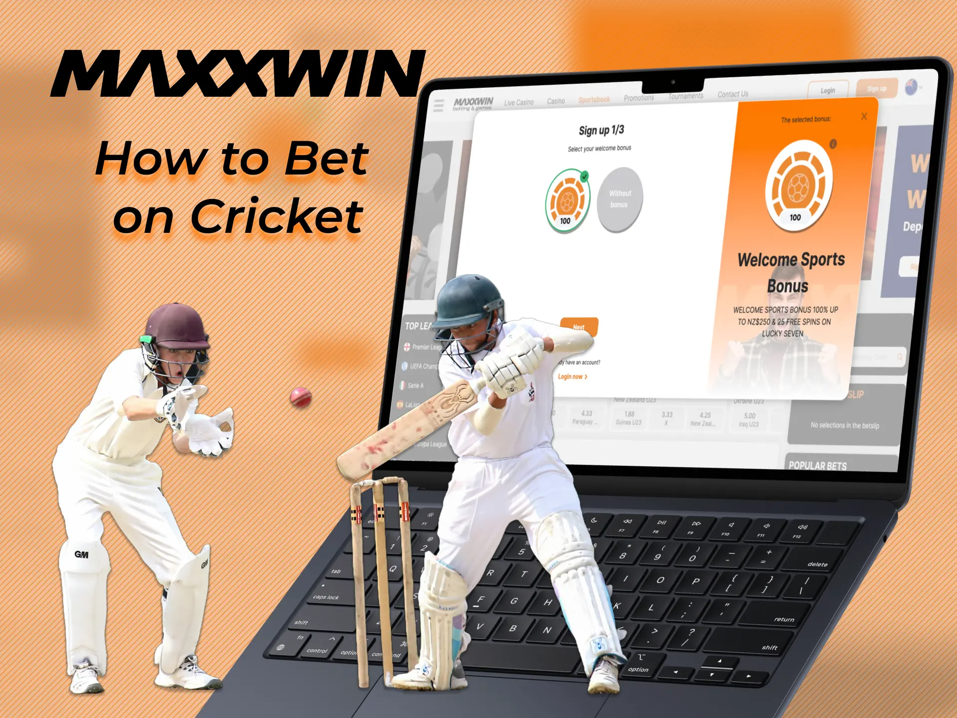 Anyone can bet on cricket on the official Maxxwin website.