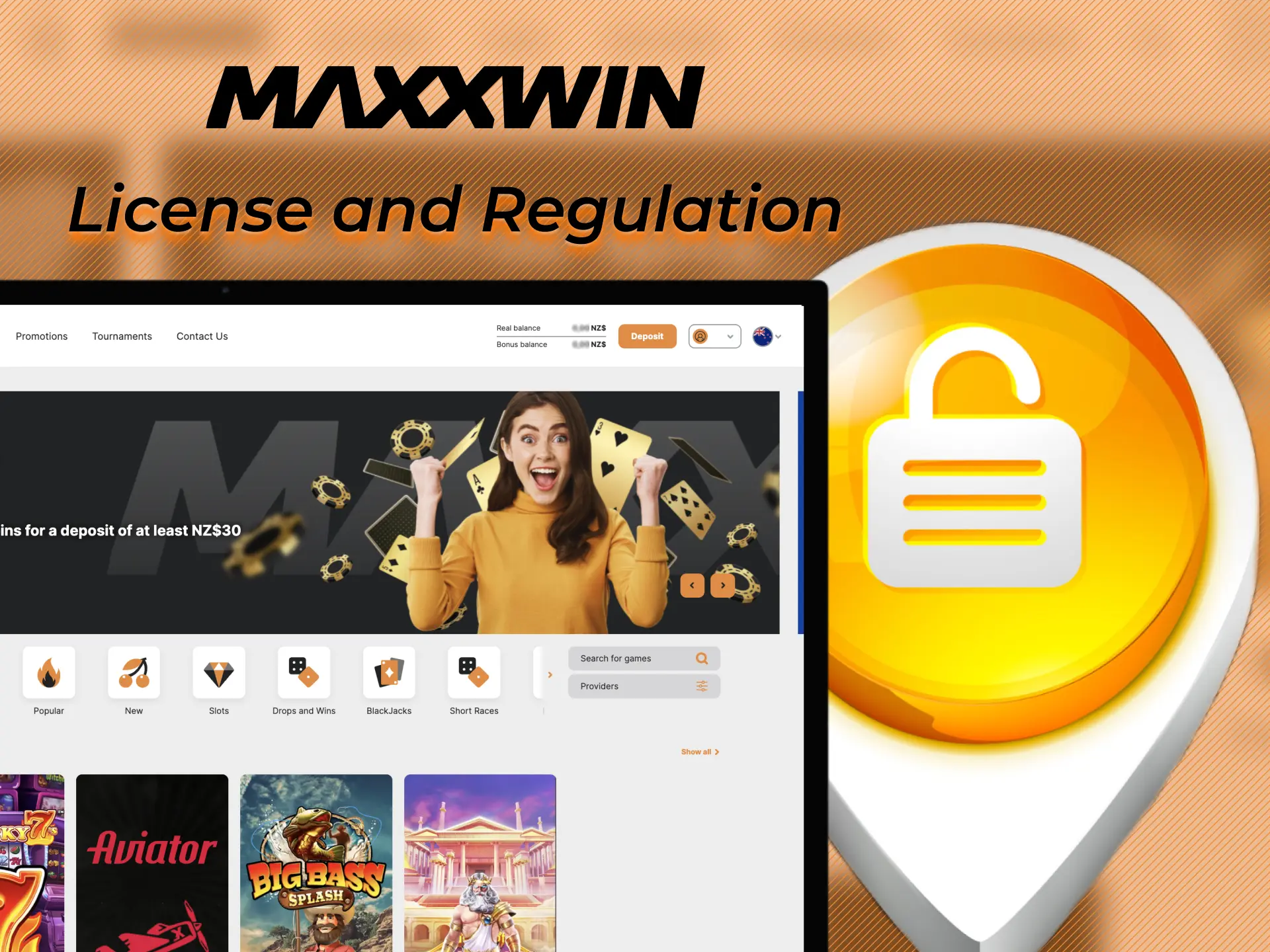 Maxxwin official site operates under the license of the MGC.