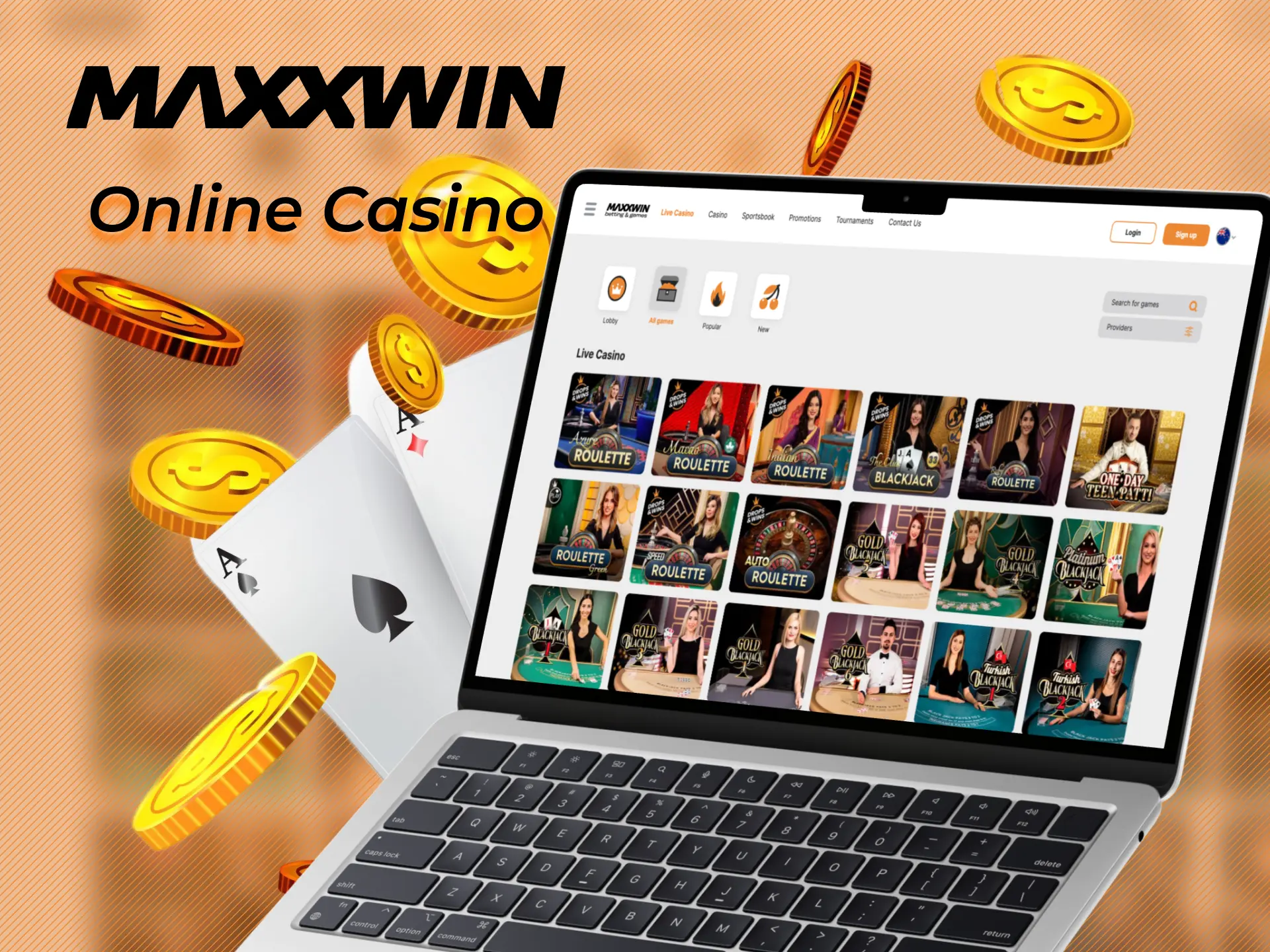 Play casino games at the official Maxxwin site.