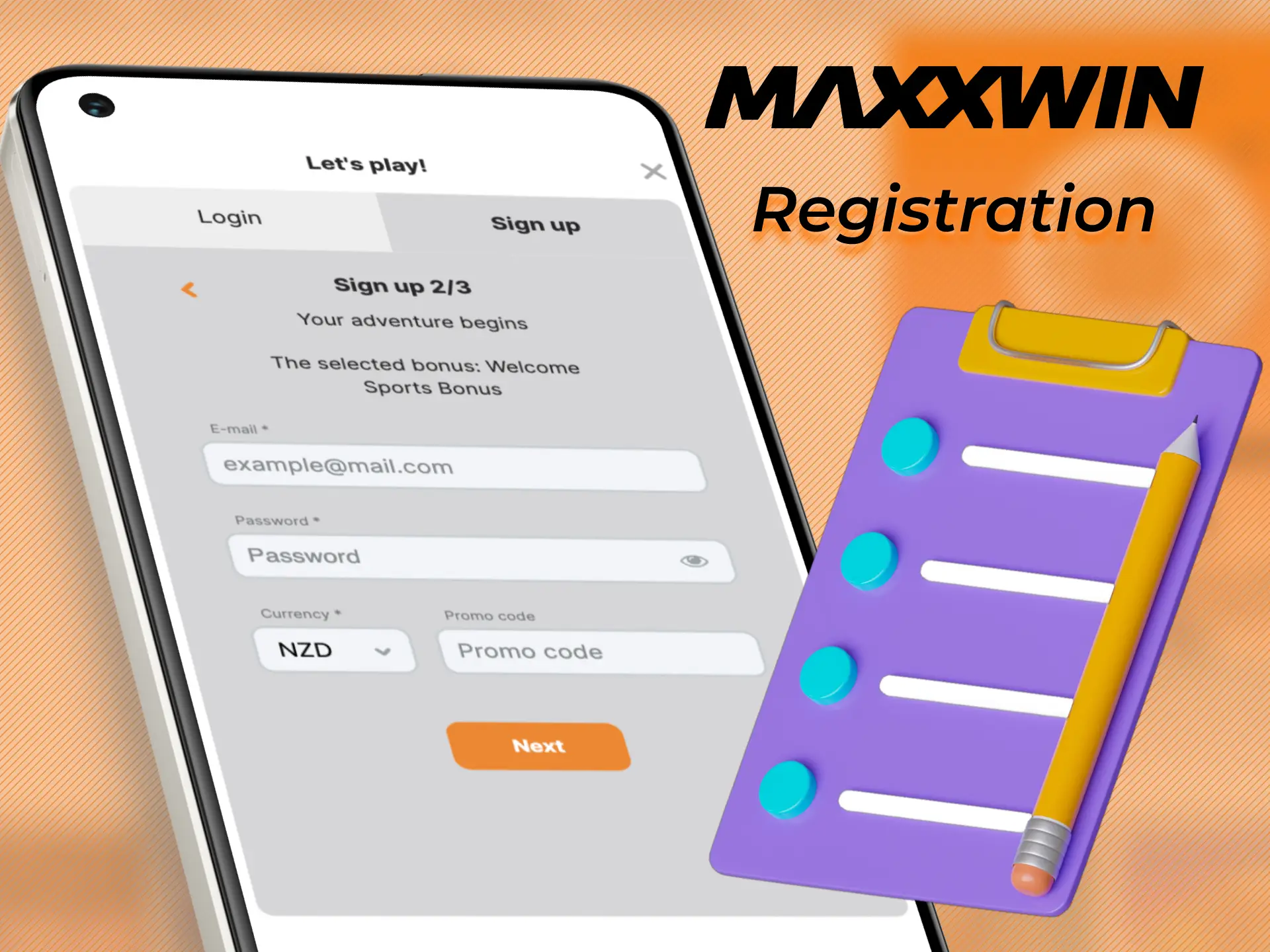 Every user must register on the official Maxxwin website or mobile app.