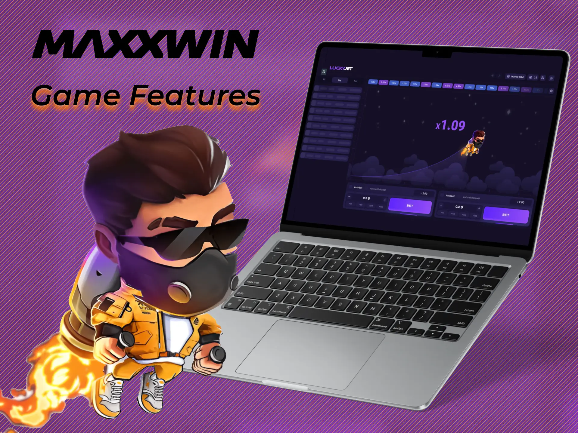 Play one of the most popular crash games at Maxxwin.