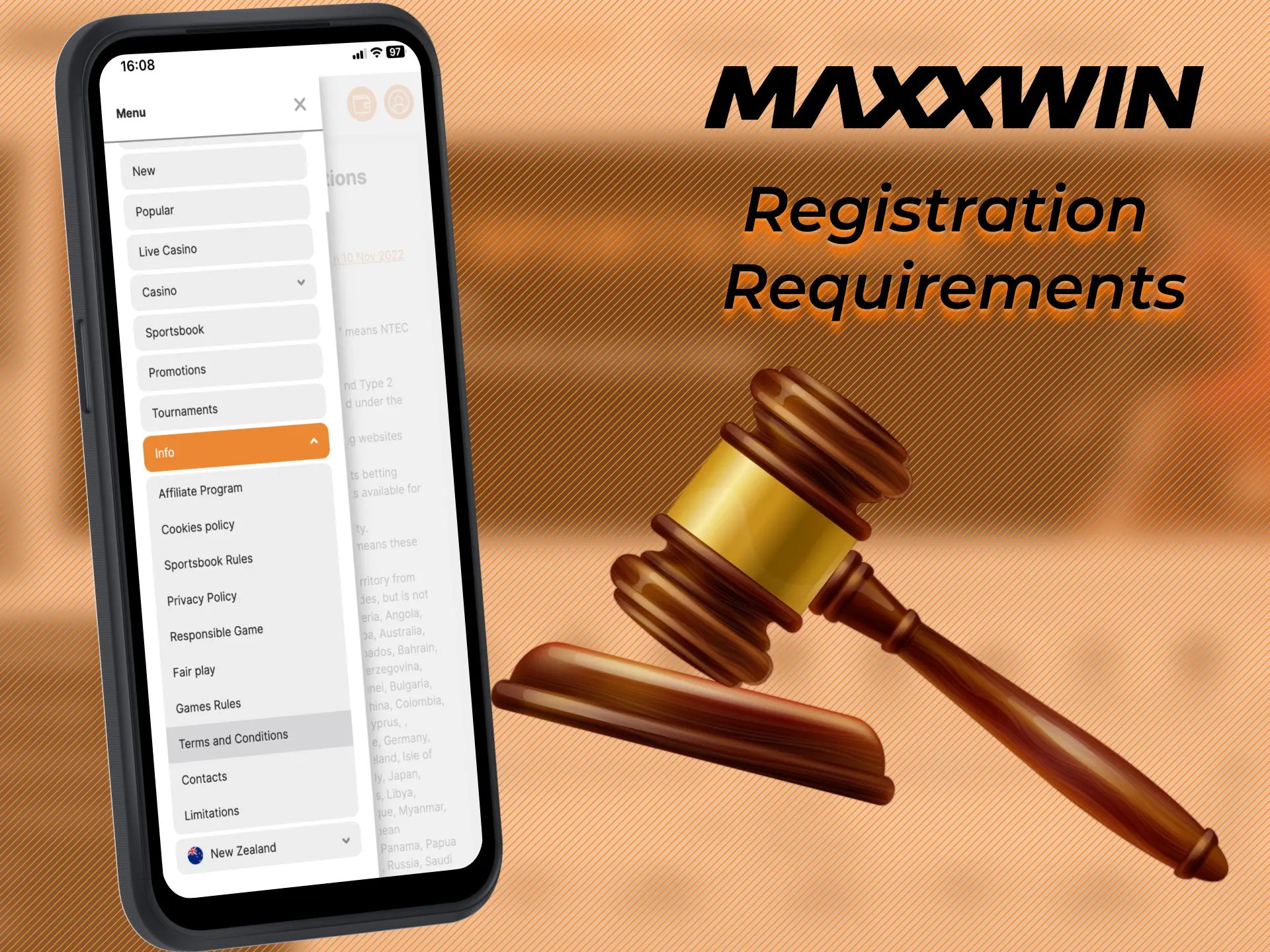 You should follow the rules on Maxxwin official website.