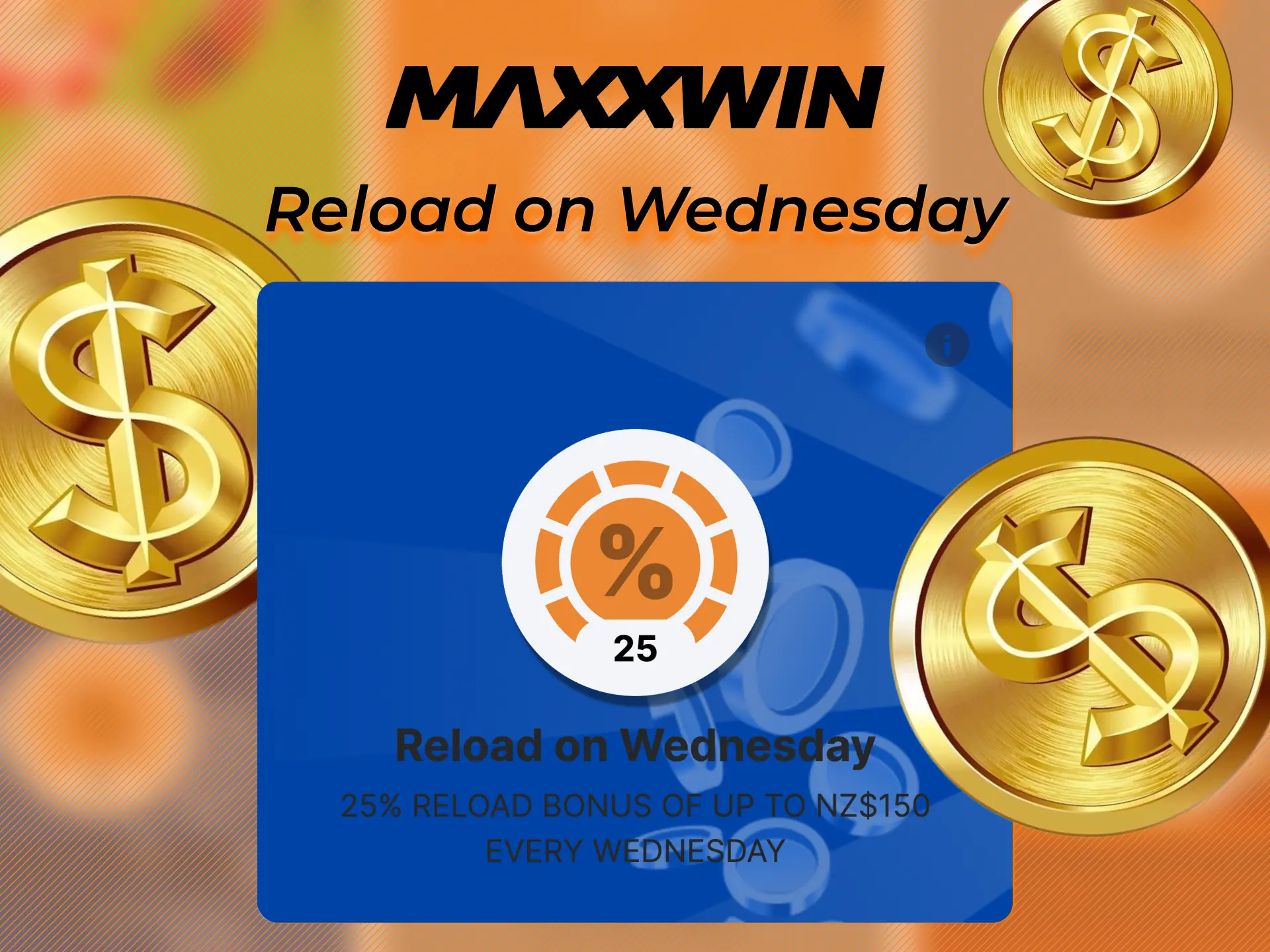 You can only activate this bonus once a week at Maxxwin.